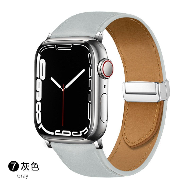 Apple Watch Geniune Leather Strap with magnetic buckle (LSMS-001)
