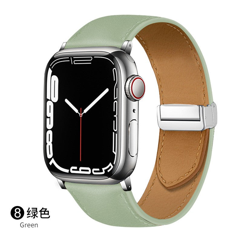 Apple Watch Geniune Leather Strap with magnetic buckle (LSMS-001)