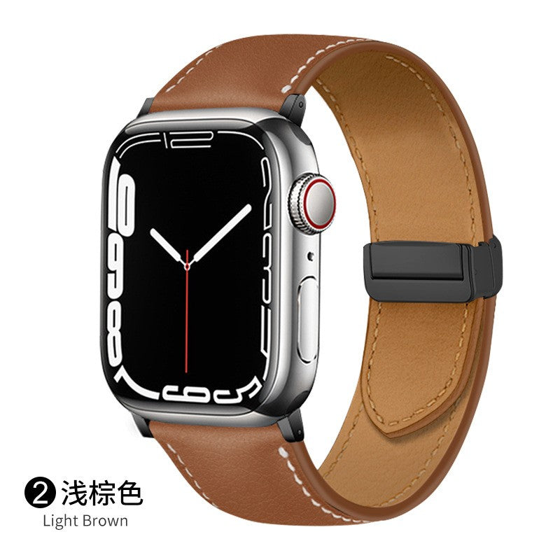 Apple Watch Geniune Leather Strap with magnetic buckle (LSMS-001)