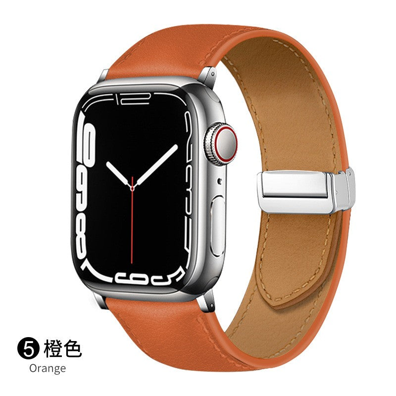 Apple Watch Geniune Leather Strap with magnetic buckle (LSMS-001)