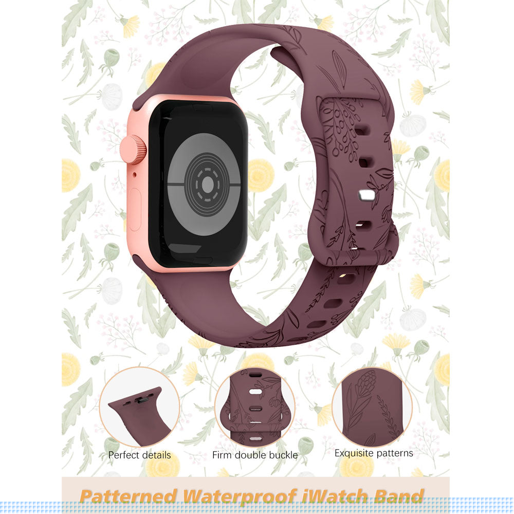 Apple Wacth Carved dandelion silicone strap (LSNY-008)