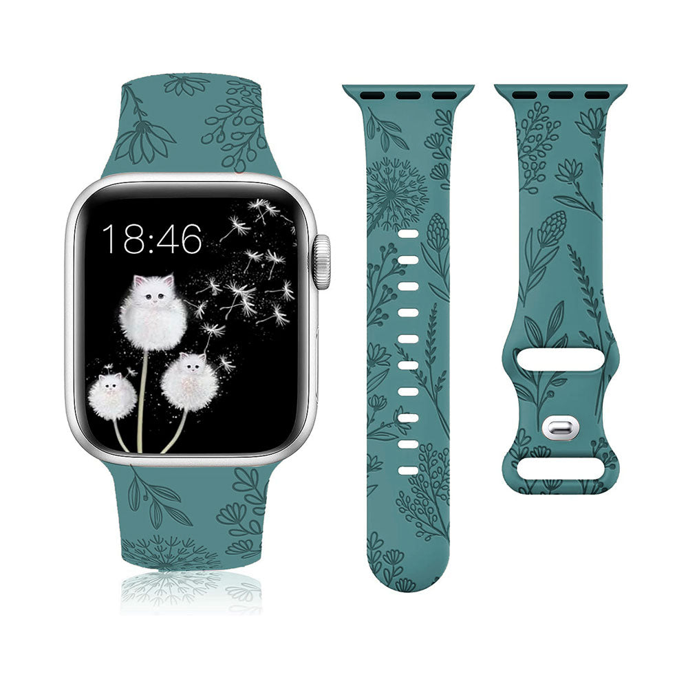 Apple Wacth Carved dandelion silicone strap (LSNY-008)