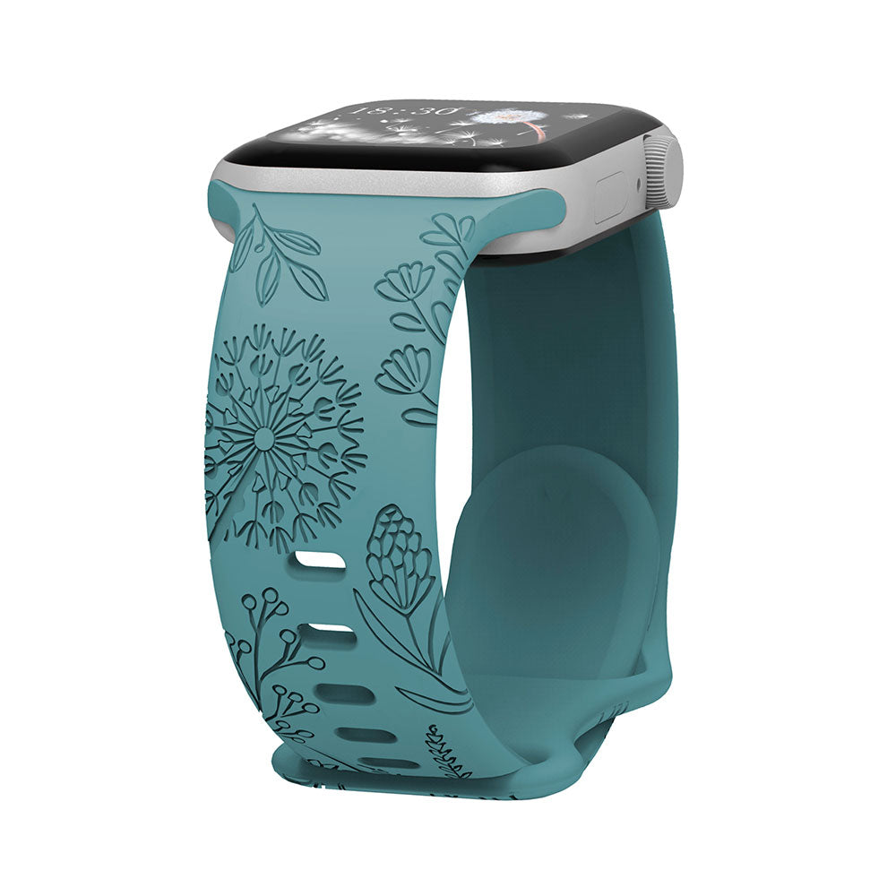 Apple Wacth Carved dandelion silicone strap (LSNY-008)