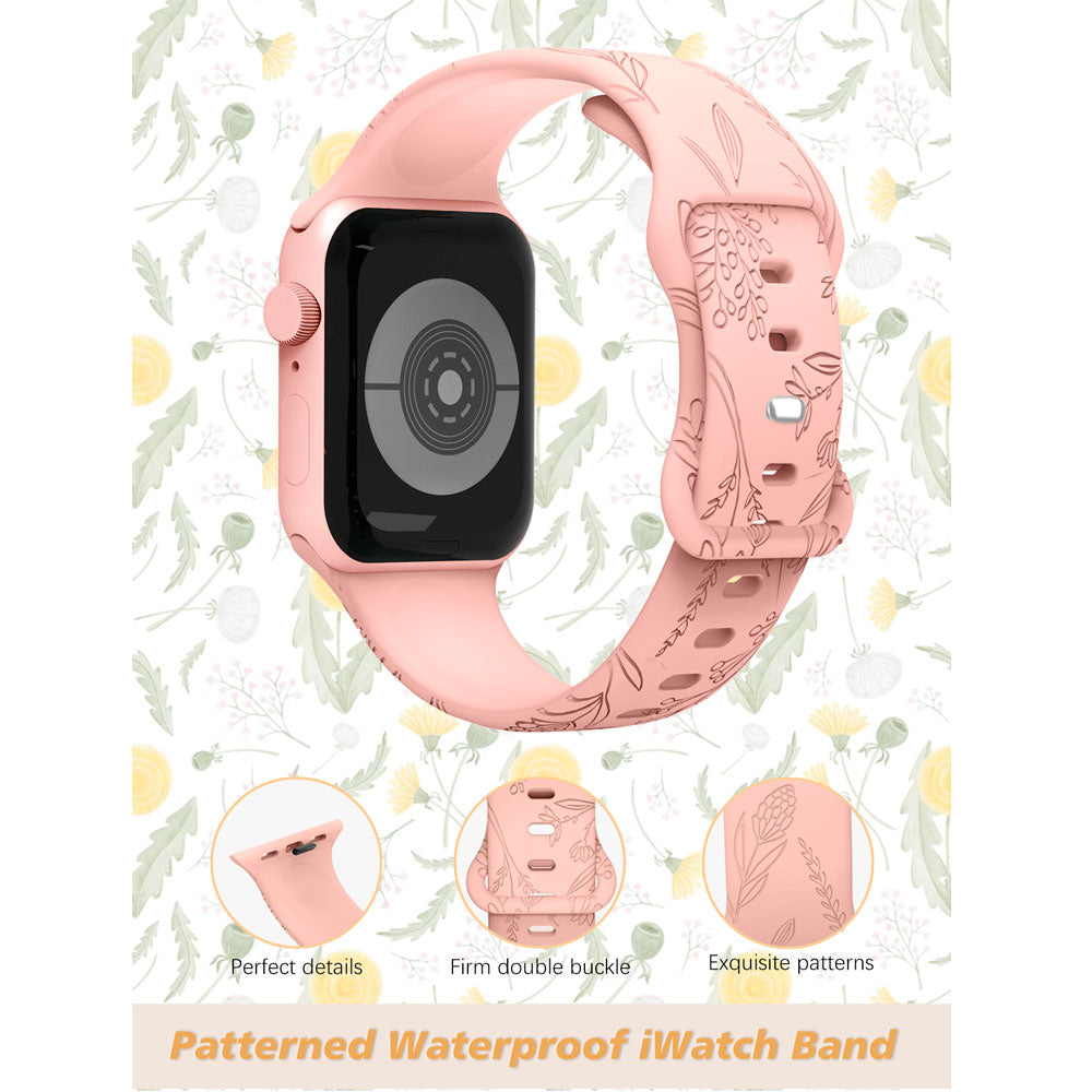 Apple Wacth Carved dandelion silicone strap (LSNY-008)