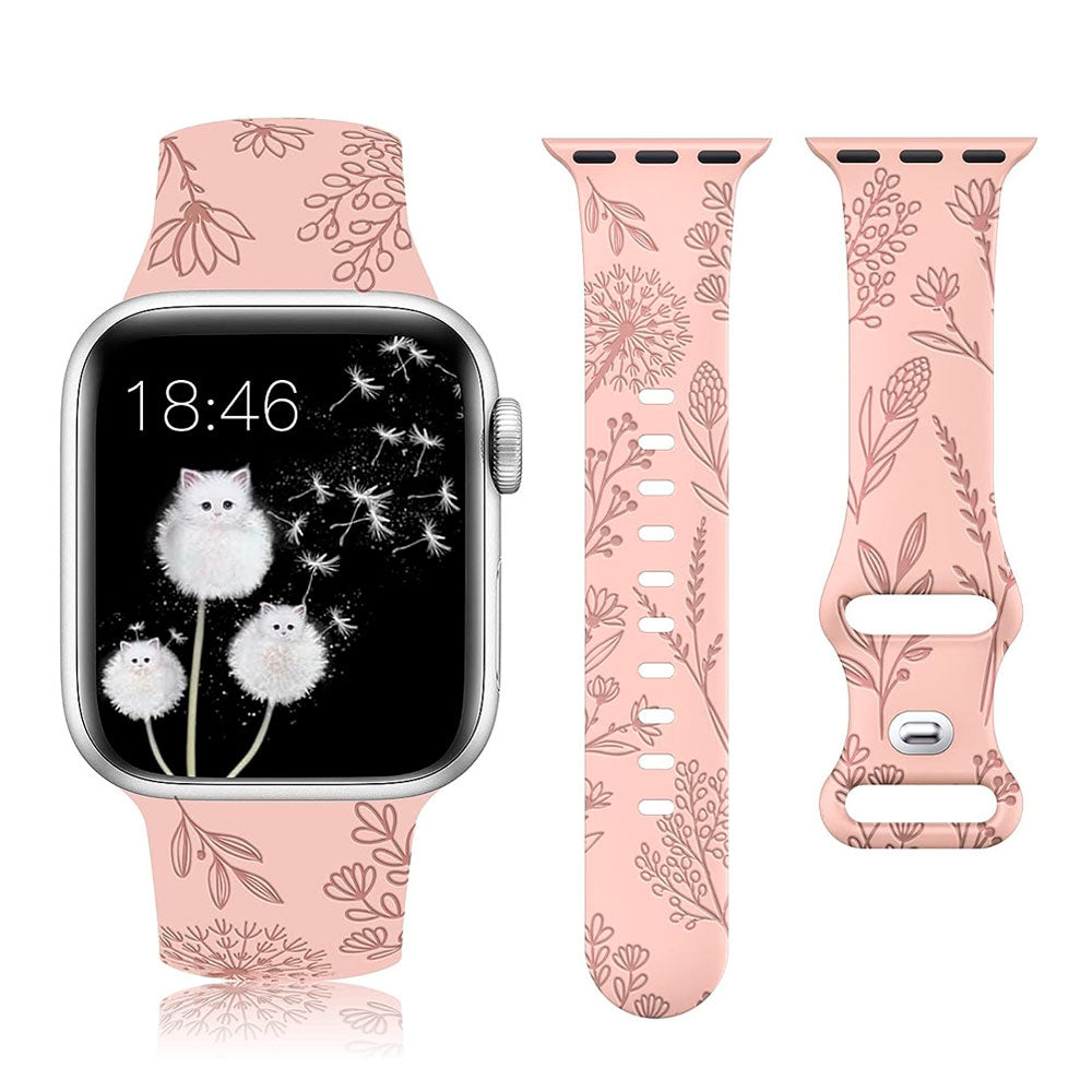 Apple Wacth Carved dandelion silicone strap (LSNY-008)