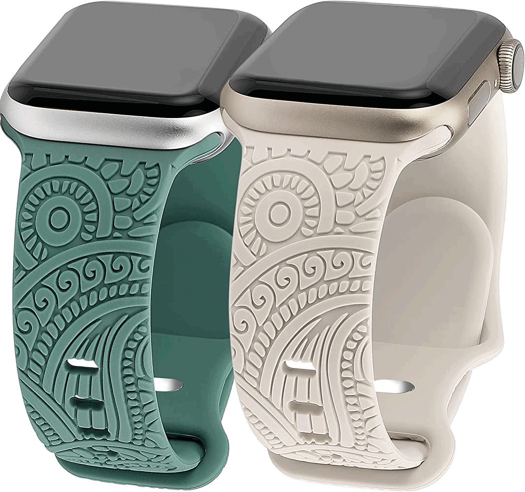 Apple Wacth Engraved Silicone watch bands (LSNY004)