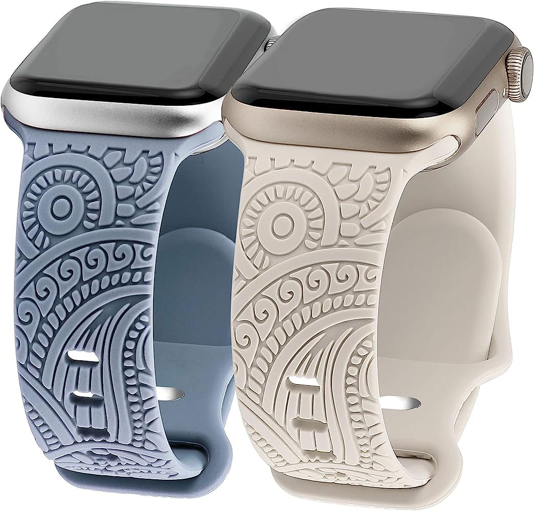 Apple Wacth Engraved Silicone watch bands (LSNY004)
