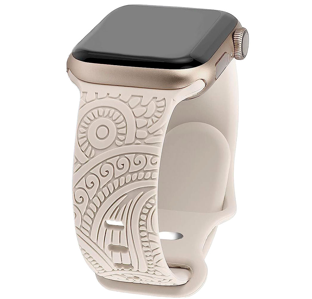 Apple Wacth Engraved Silicone watch bands (LSNY004)