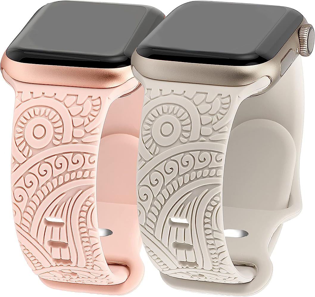 Apple Wacth Engraved Silicone watch bands (LSNY004)