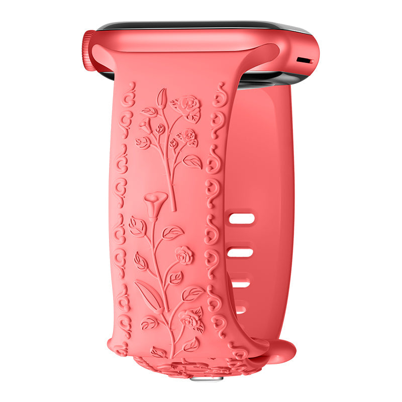 Apple Watch Carving Pattern Silicone Watch band (LSPG104)
