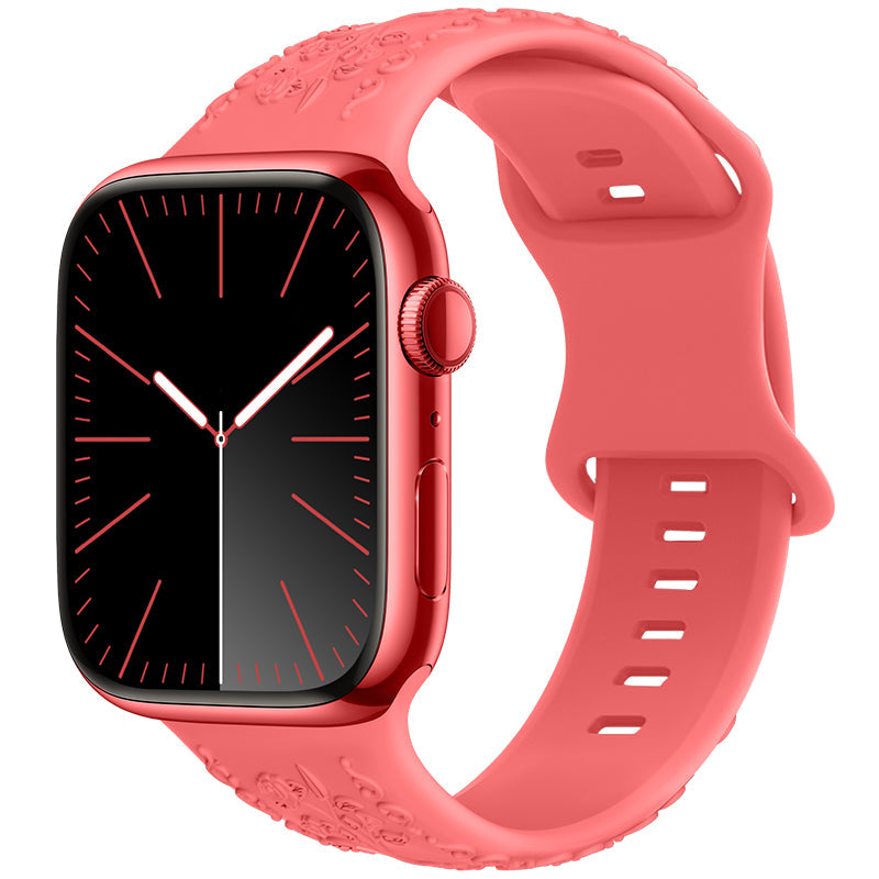 Apple Watch Carving Pattern Silicone Watch band (LSPG104)