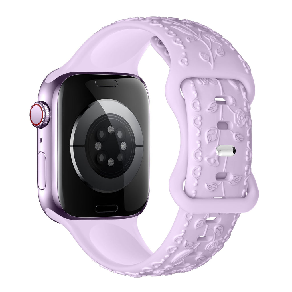 Apple Watch Carving Pattern Silicone Watch band (LSPG104)