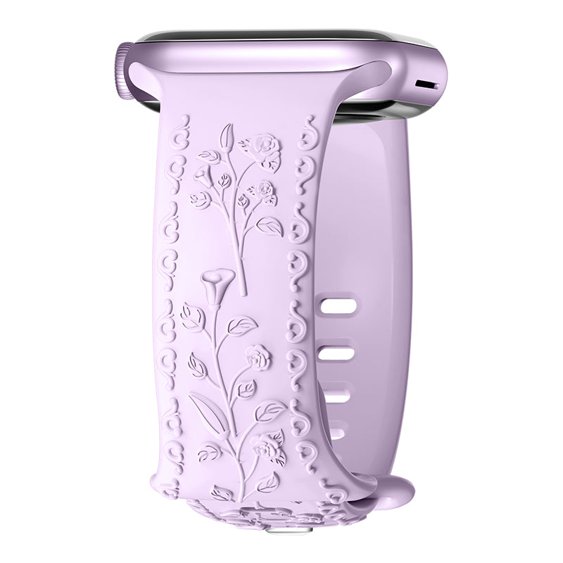 Apple Watch Carving Pattern Silicone Watch band (LSPG104)