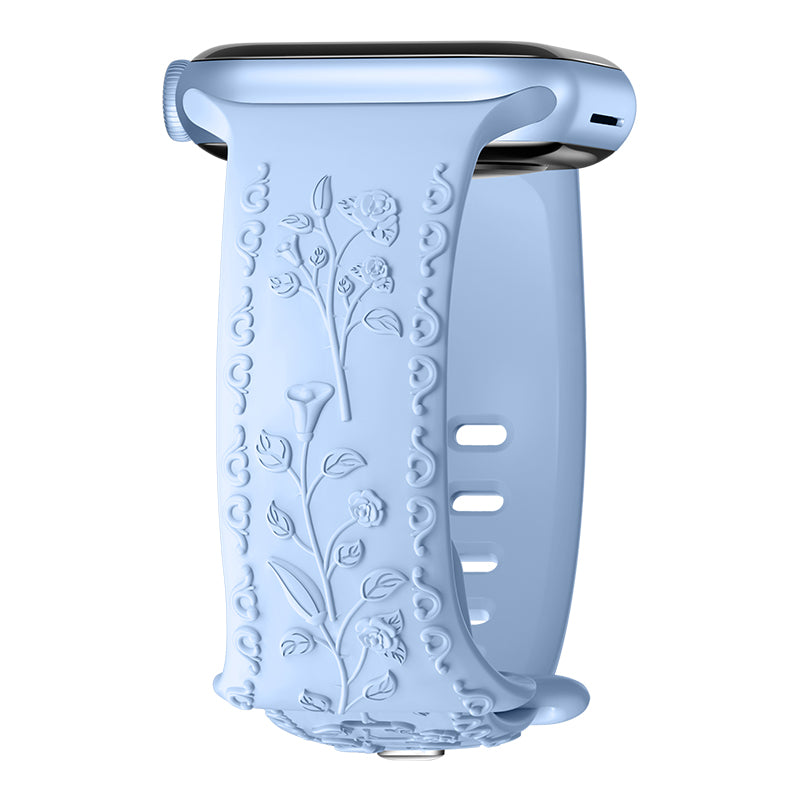 Apple Watch Carving Pattern Silicone Watch band (LSPG104)