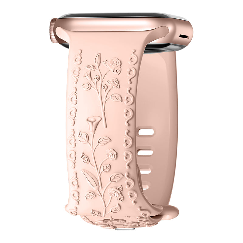 Apple Watch Carving Pattern Silicone Watch band (LSPG104)