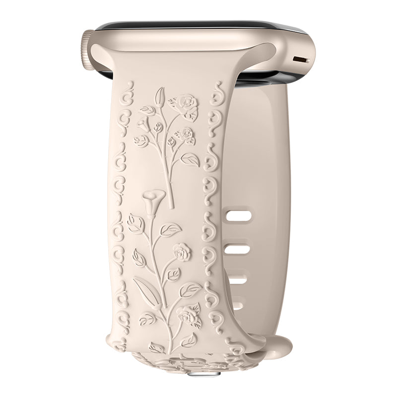 Apple Watch Carving Pattern Silicone Watch band (LSPG104)