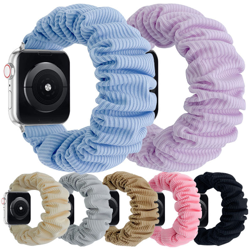 Apple Watch Knitted Fabric Strap Ladies Accessories Series Utral SE 8 7 6 4 (LSSM-005)