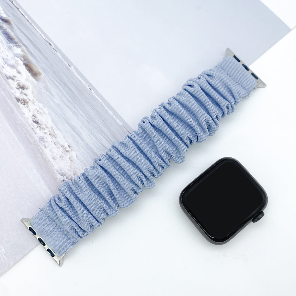 Apple Watch Knitted Fabric Strap Ladies Accessories Series Utral SE 8 7 6 4 (LSSM-005)