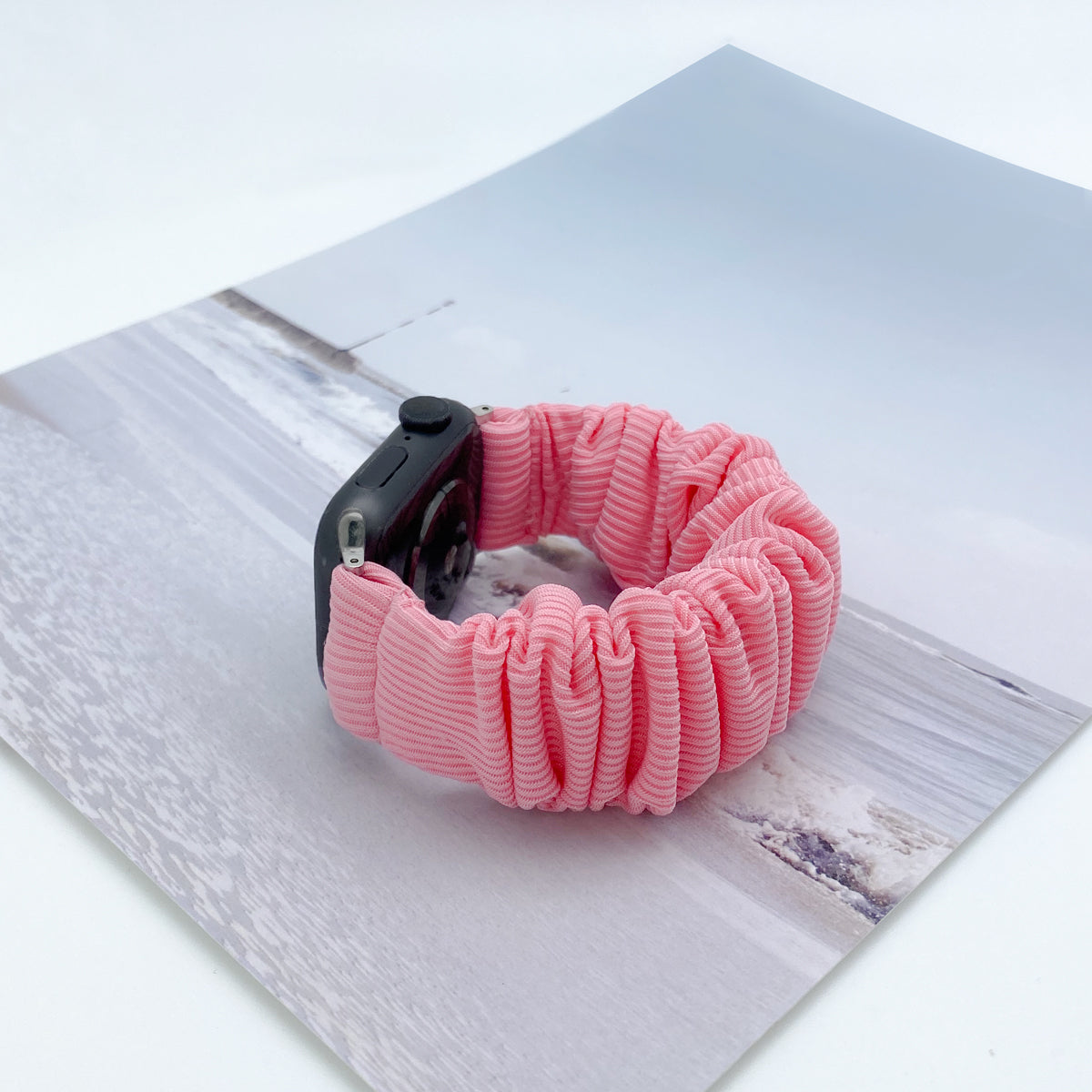 Apple Watch Knitted Fabric Strap Ladies Accessories Series Utral SE 8 7 6 4 (LSSM-005)
