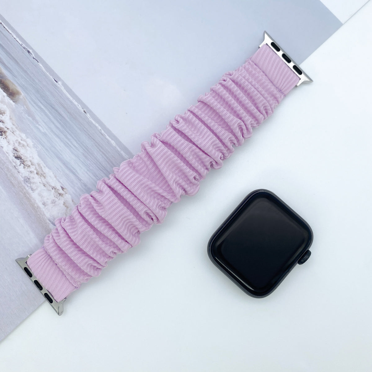 Apple Watch Knitted Fabric Strap Ladies Accessories Series Utral SE 8 7 6 4 (LSSM-005)