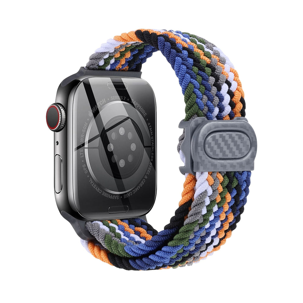 Apple Watch  iCarbon Fiber Buckle Braided Nylon Band (LSSY-028)