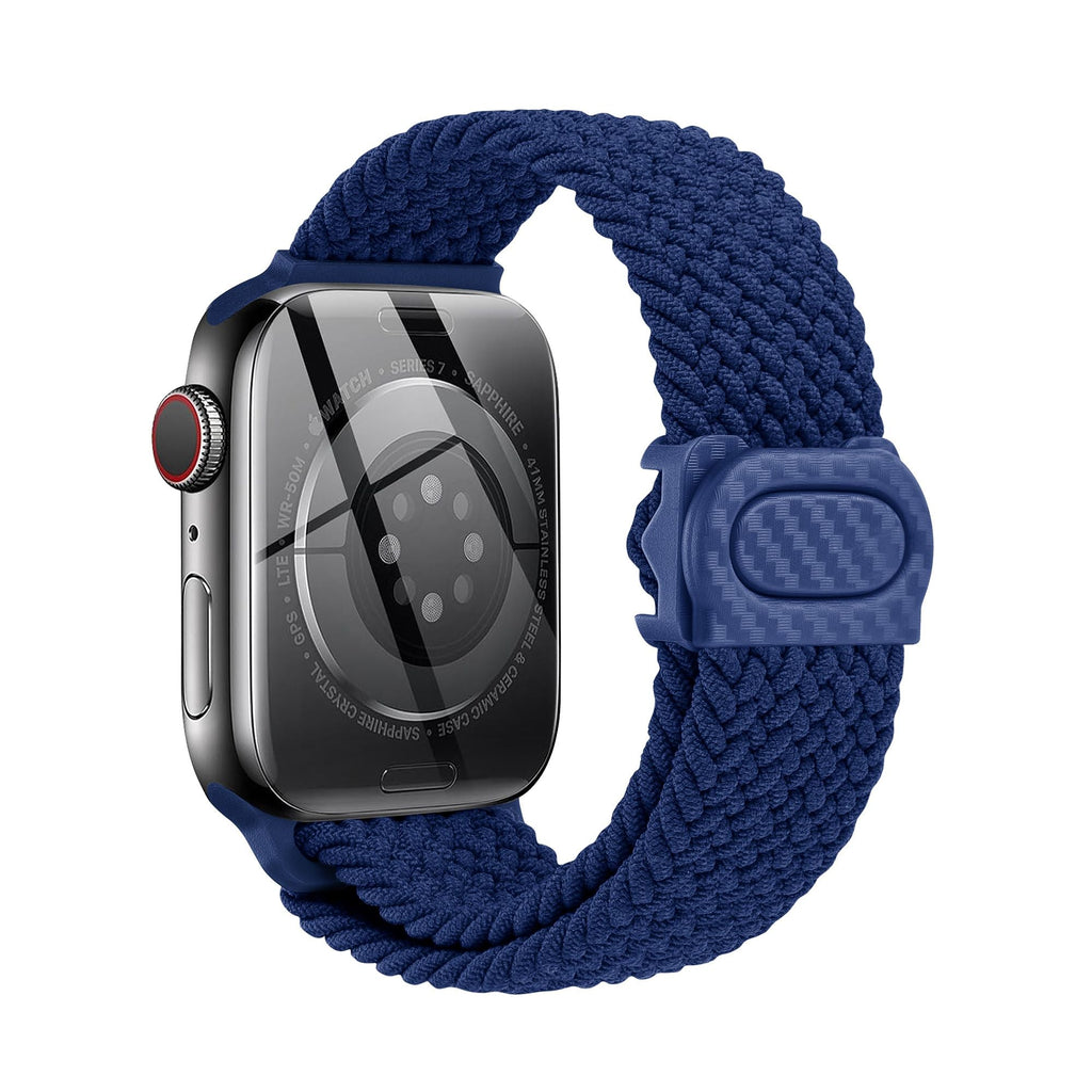 Apple Watch  iCarbon Fiber Buckle Braided Nylon Band (LSSY-028)
