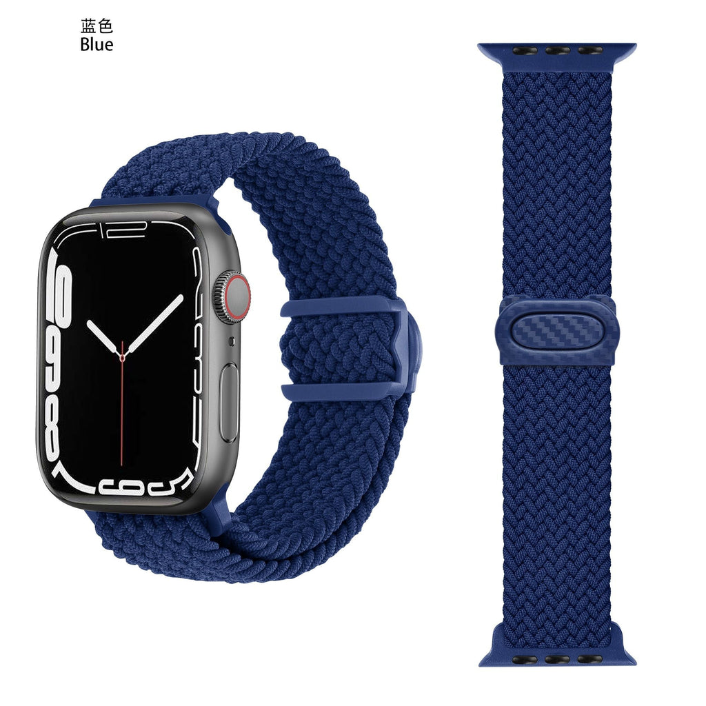 Apple Watch  iCarbon Fiber Buckle Braided Nylon Band (LSSY-028)