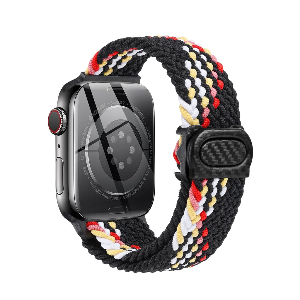 Apple Watch  iCarbon Fiber Buckle Braided Nylon Band (LSSY-028)