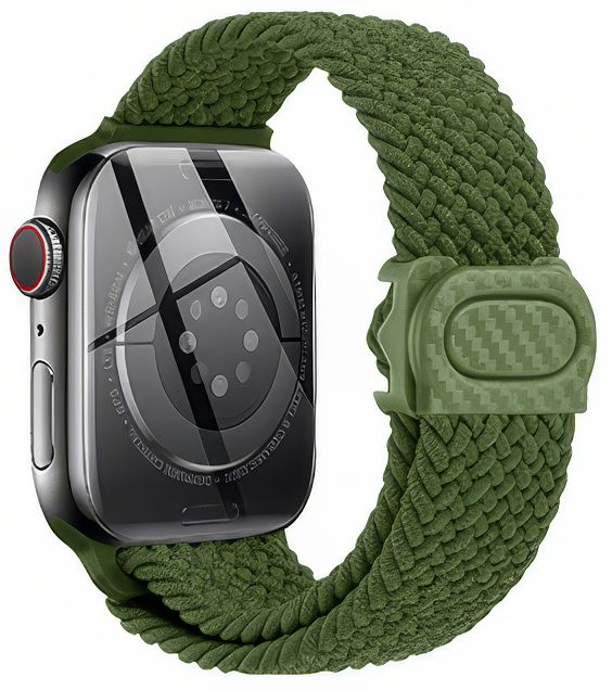 Apple Watch  iCarbon Fiber Buckle Braided Nylon Band (LSSY-028)