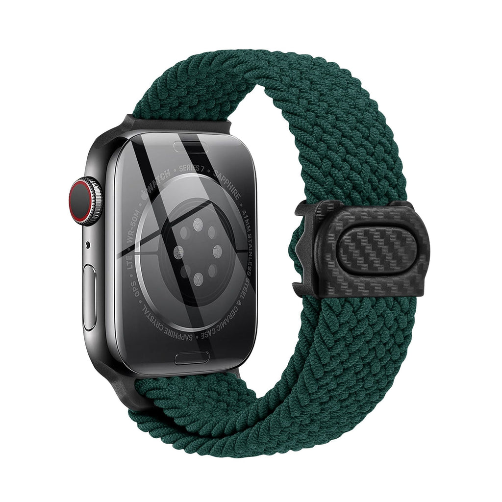 Apple Watch  iCarbon Fiber Buckle Braided Nylon Band (LSSY-028)