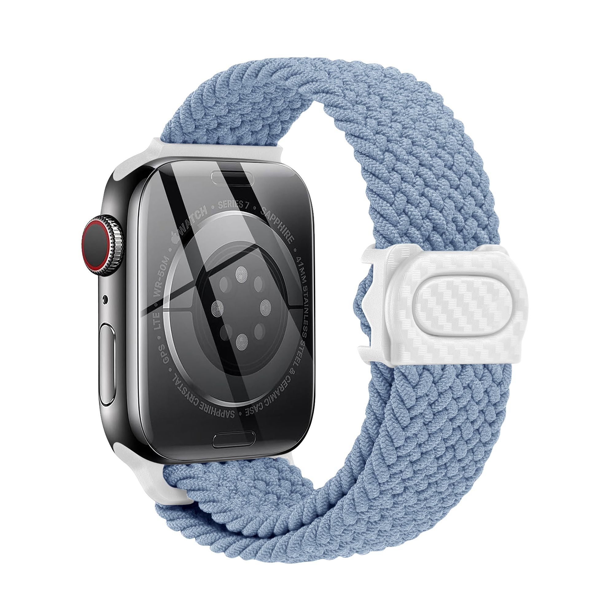 Apple Watch  iCarbon Fiber Buckle Braided Nylon Band (LSSY-028)