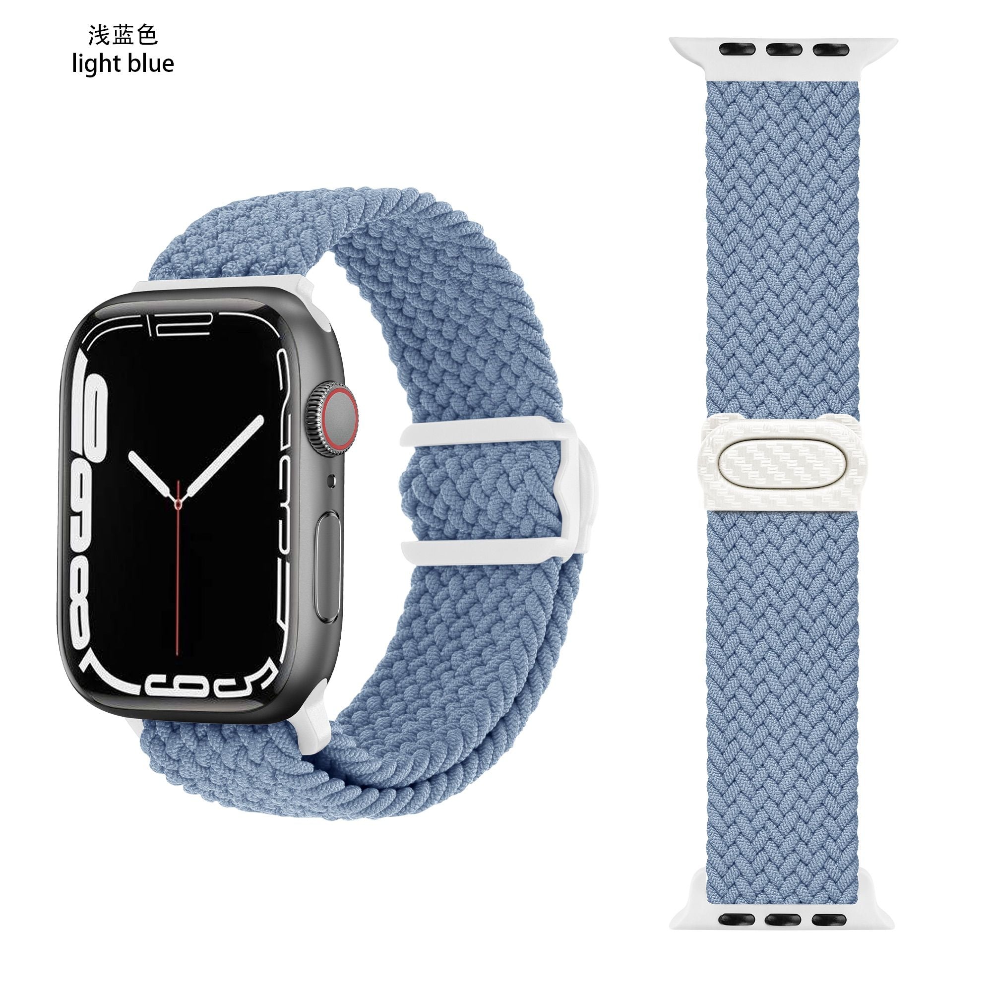 Apple Watch  iCarbon Fiber Buckle Braided Nylon Band (LSSY-028)