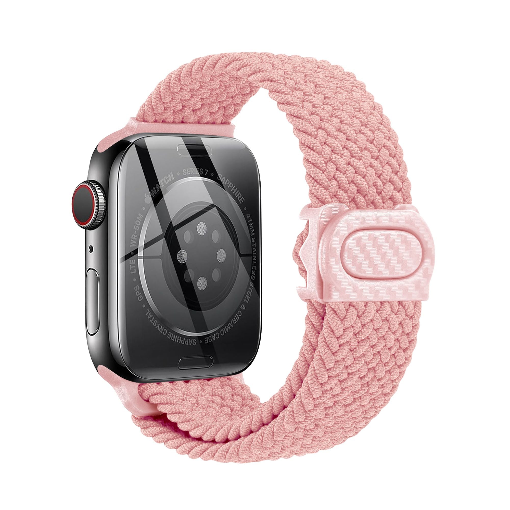 Apple Watch  iCarbon Fiber Buckle Braided Nylon Band (LSSY-028)
