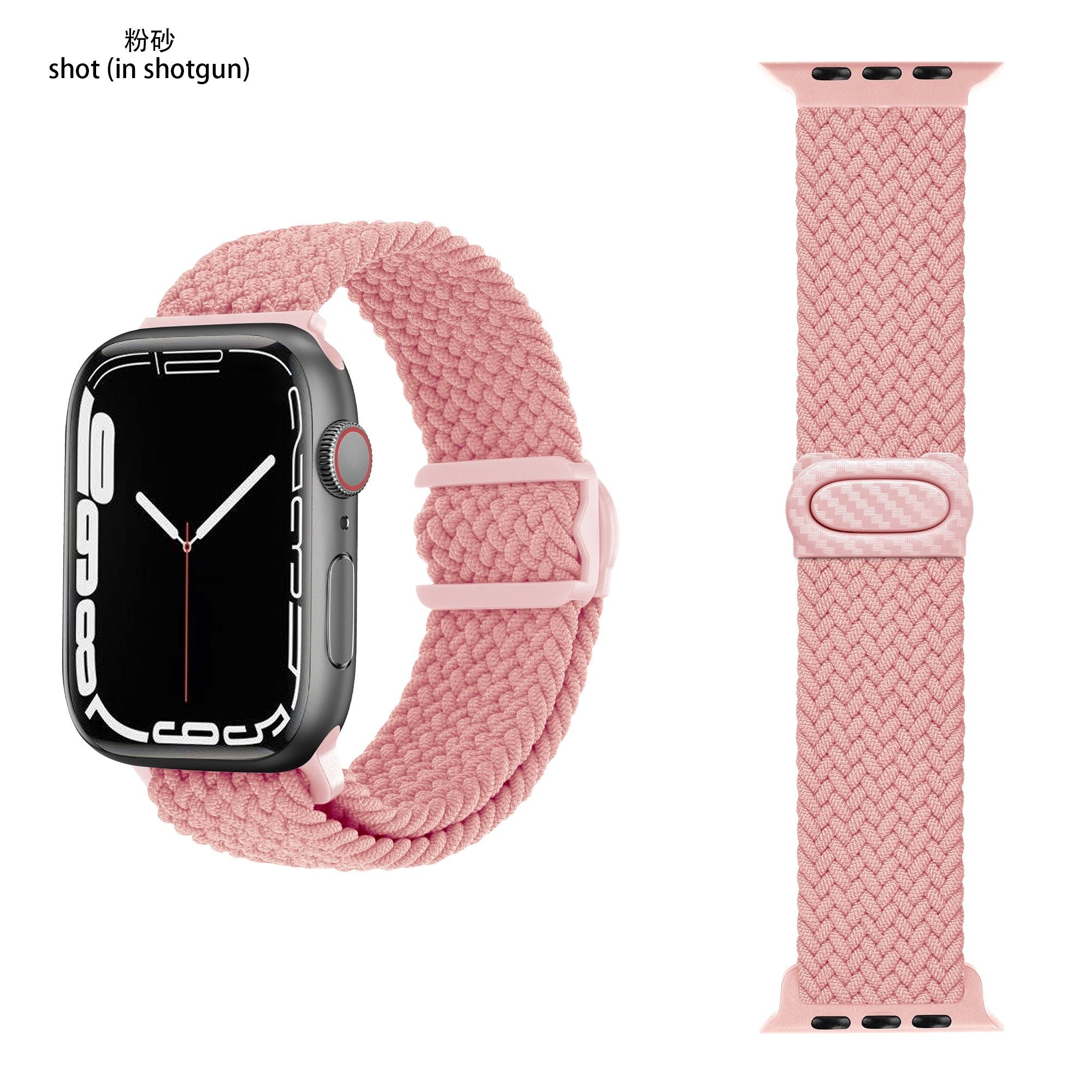 Apple Watch  iCarbon Fiber Buckle Braided Nylon Band (LSSY-028)