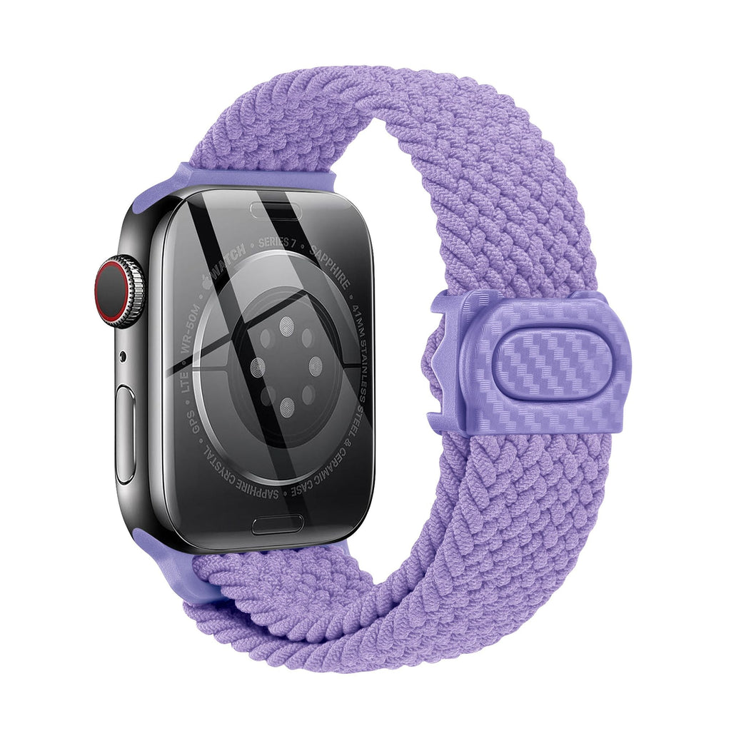 Apple Watch  iCarbon Fiber Buckle Braided Nylon Band (LSSY-028)