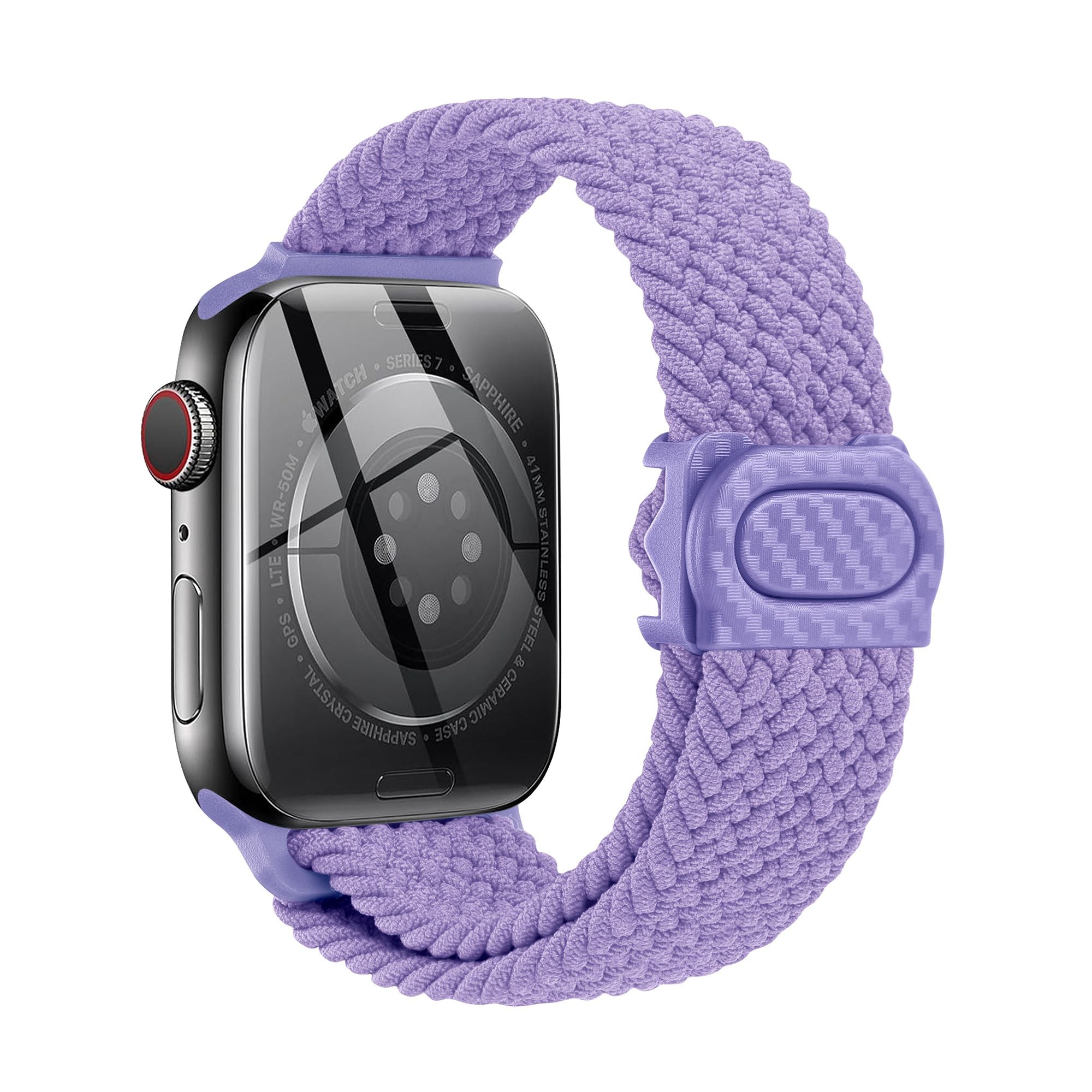 Apple Watch  iCarbon Fiber Buckle Braided Nylon Band (LSSY-028)