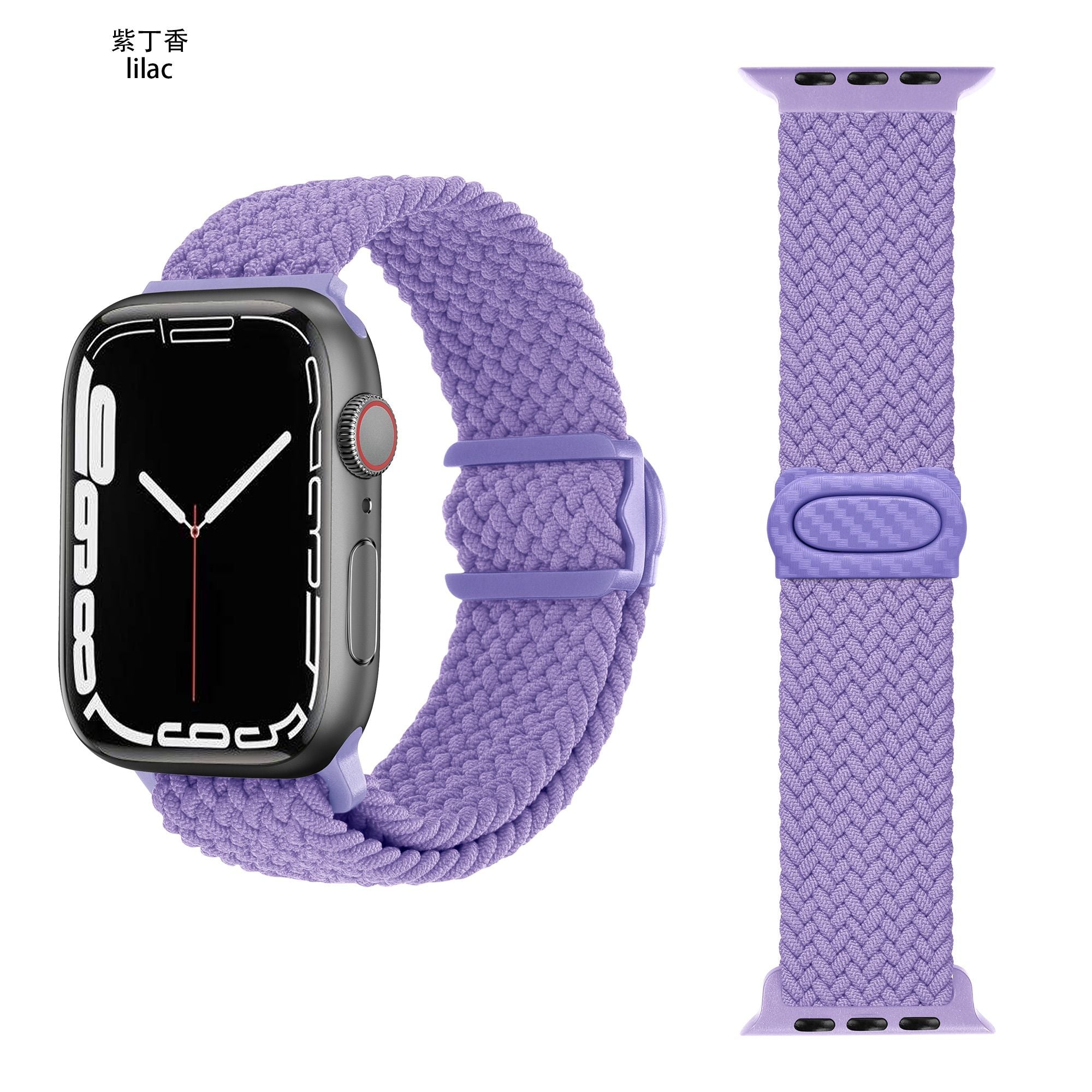 Apple Watch  iCarbon Fiber Buckle Braided Nylon Band (LSSY-028)