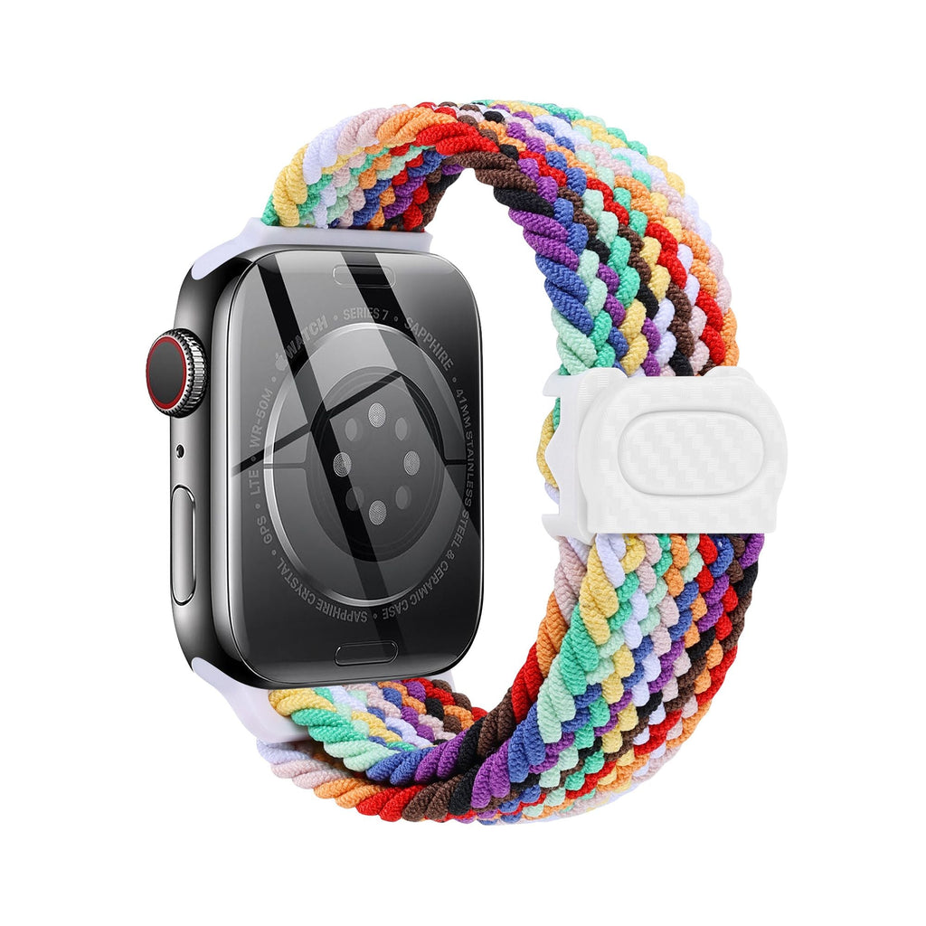Apple Watch  iCarbon Fiber Buckle Braided Nylon Band (LSSY-028)