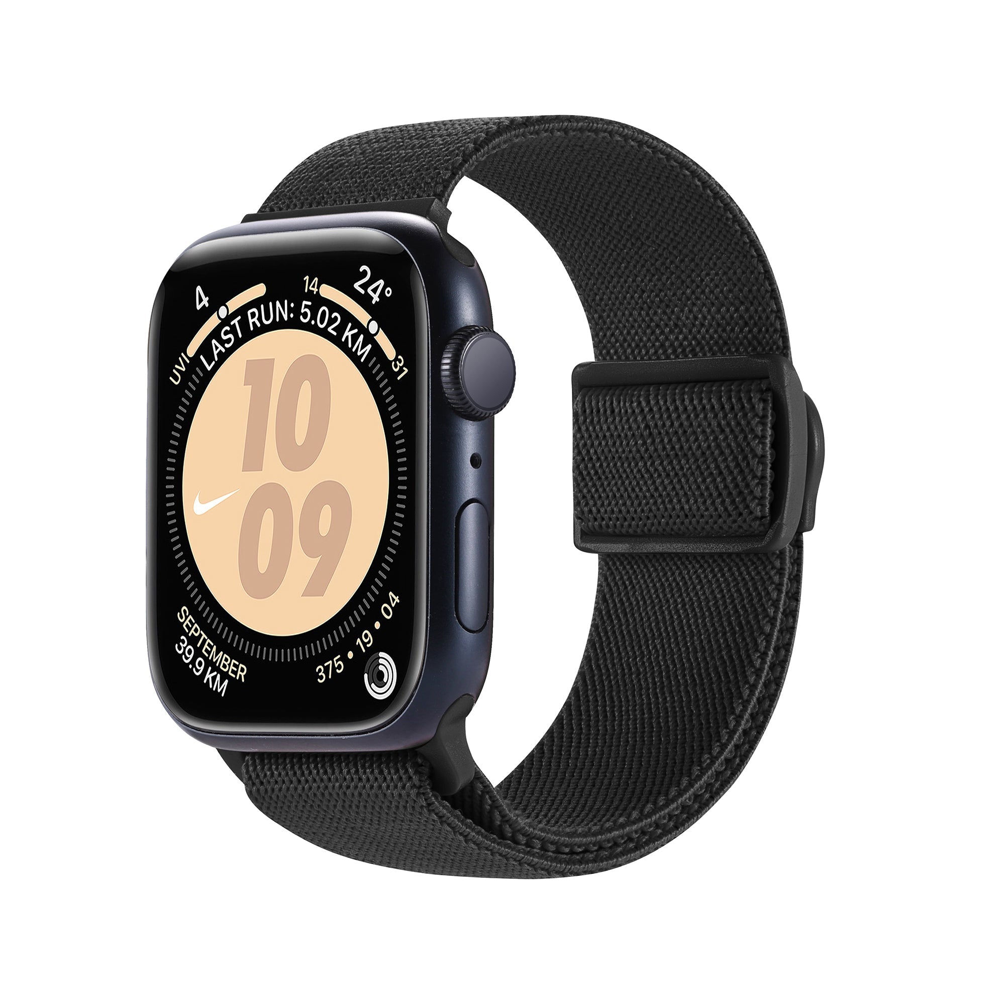 Apple Watch iCarbon Fiber Buckle One loop Elastic Nylon Band (LSSY-031)