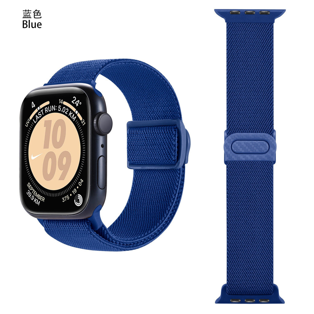 Apple Watch iCarbon Fiber Buckle One loop Elastic Nylon Band (LSSY-031)
