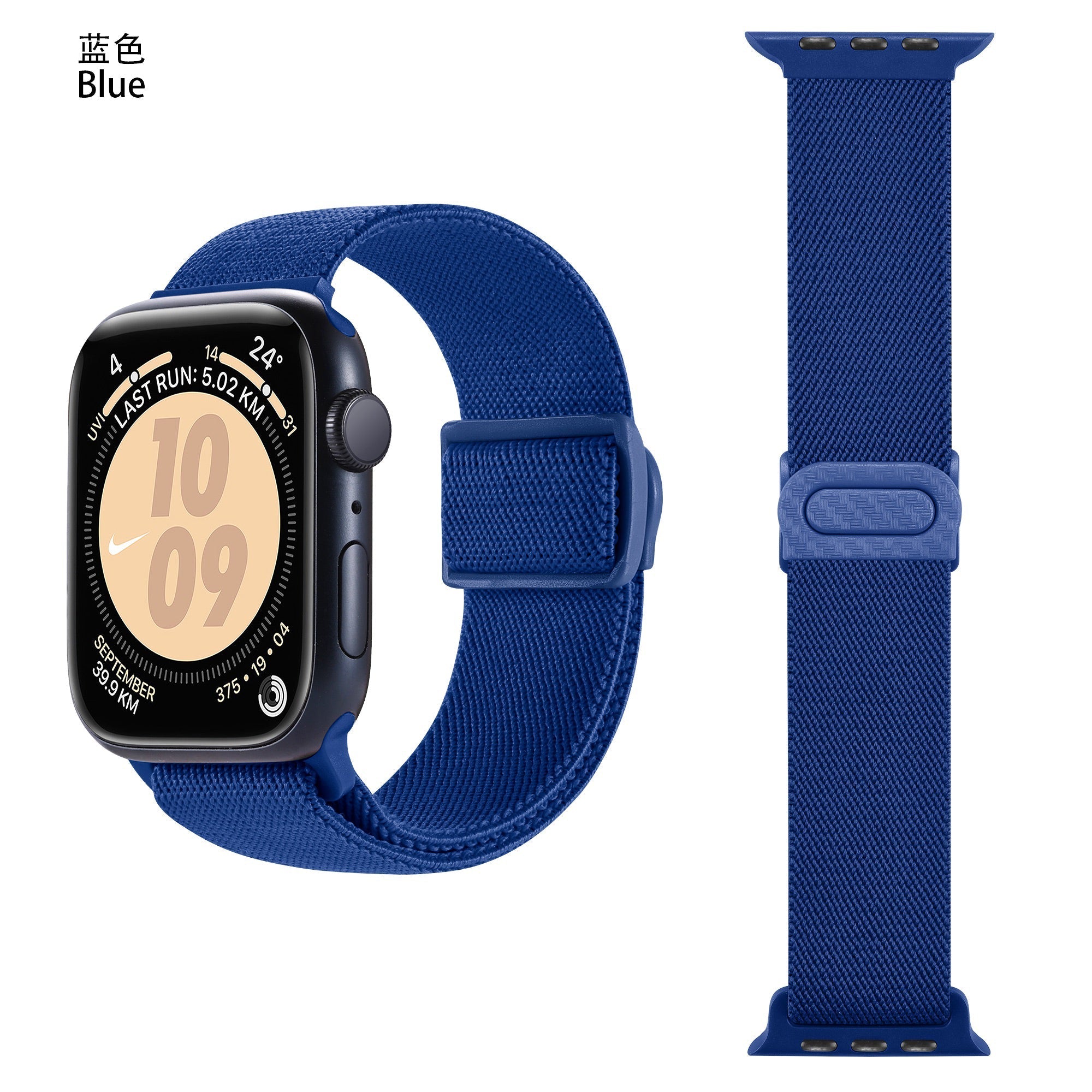 Apple Watch iCarbon Fiber Buckle One loop Elastic Nylon Band (LSSY-031)