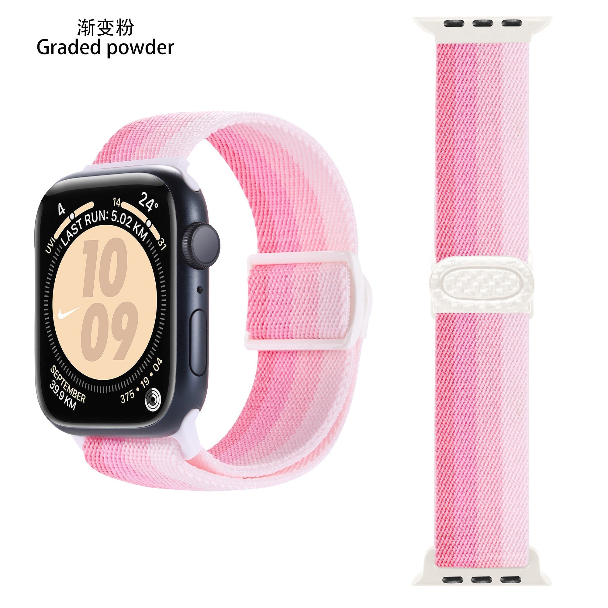 Apple Watch iCarbon Fiber Buckle One loop Elastic Nylon Band (LSSY-031)