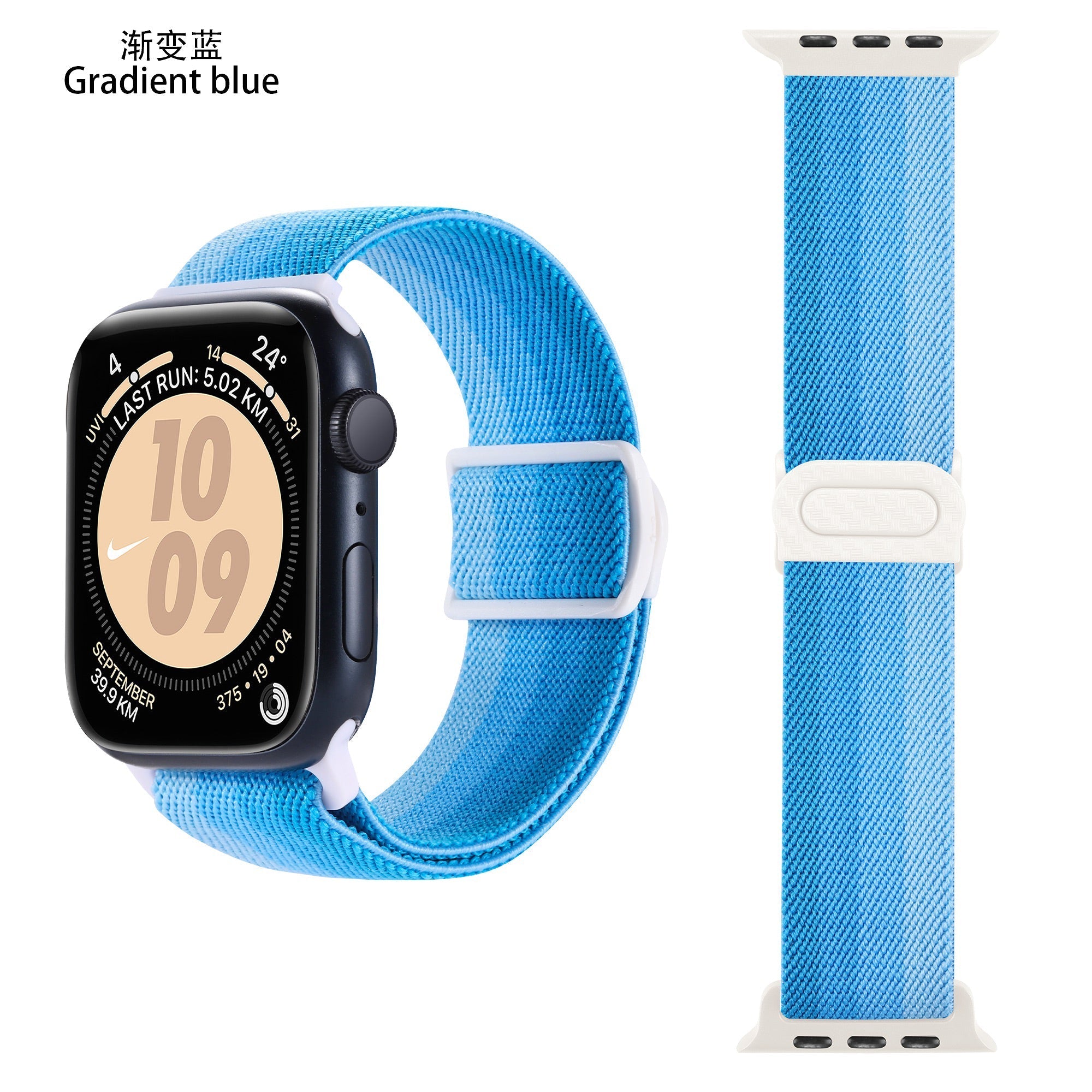 Apple Watch iCarbon Fiber Buckle One loop Elastic Nylon Band (LSSY-031)