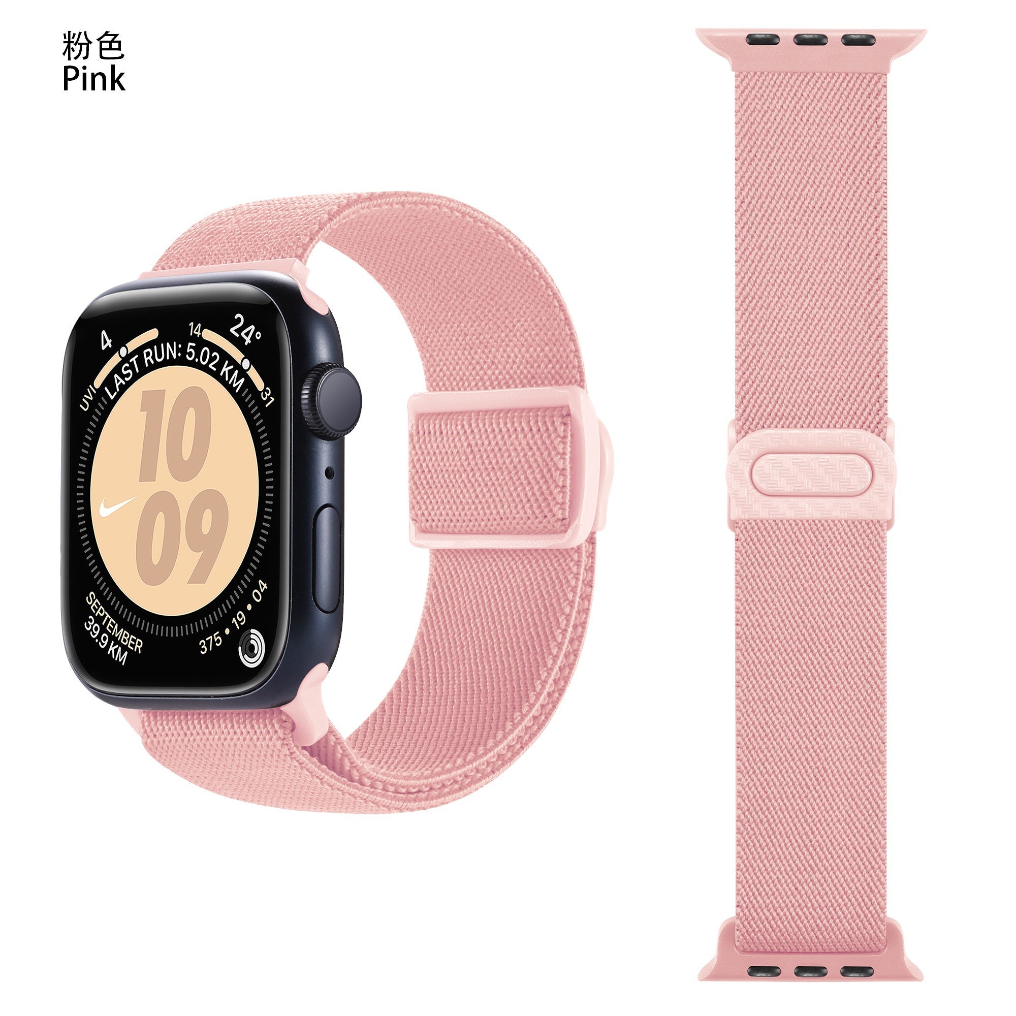 Apple Watch iCarbon Fiber Buckle One loop Elastic Nylon Band (LSSY-031)