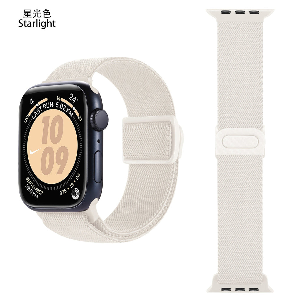 Apple Watch iCarbon Fiber Buckle One loop Elastic Nylon Band (LSSY-031)