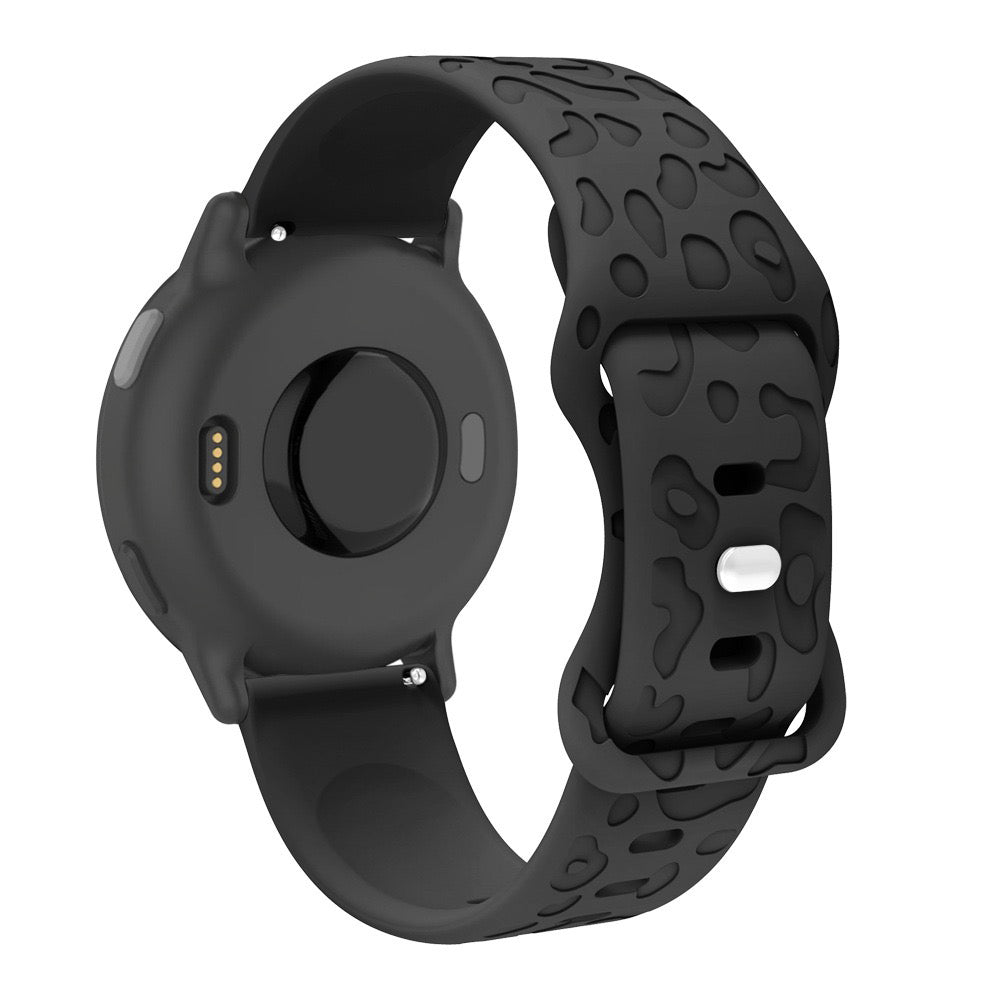 20 mm Quick Release Engraved silicone watch band (LSXDWY-001)