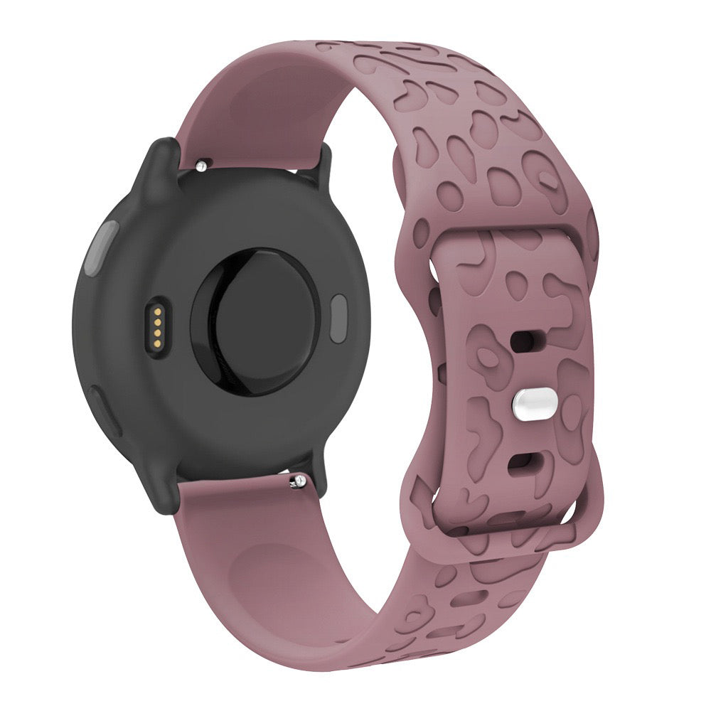 20 mm Quick Release Engraved silicone watch band (LSXDWY-001)