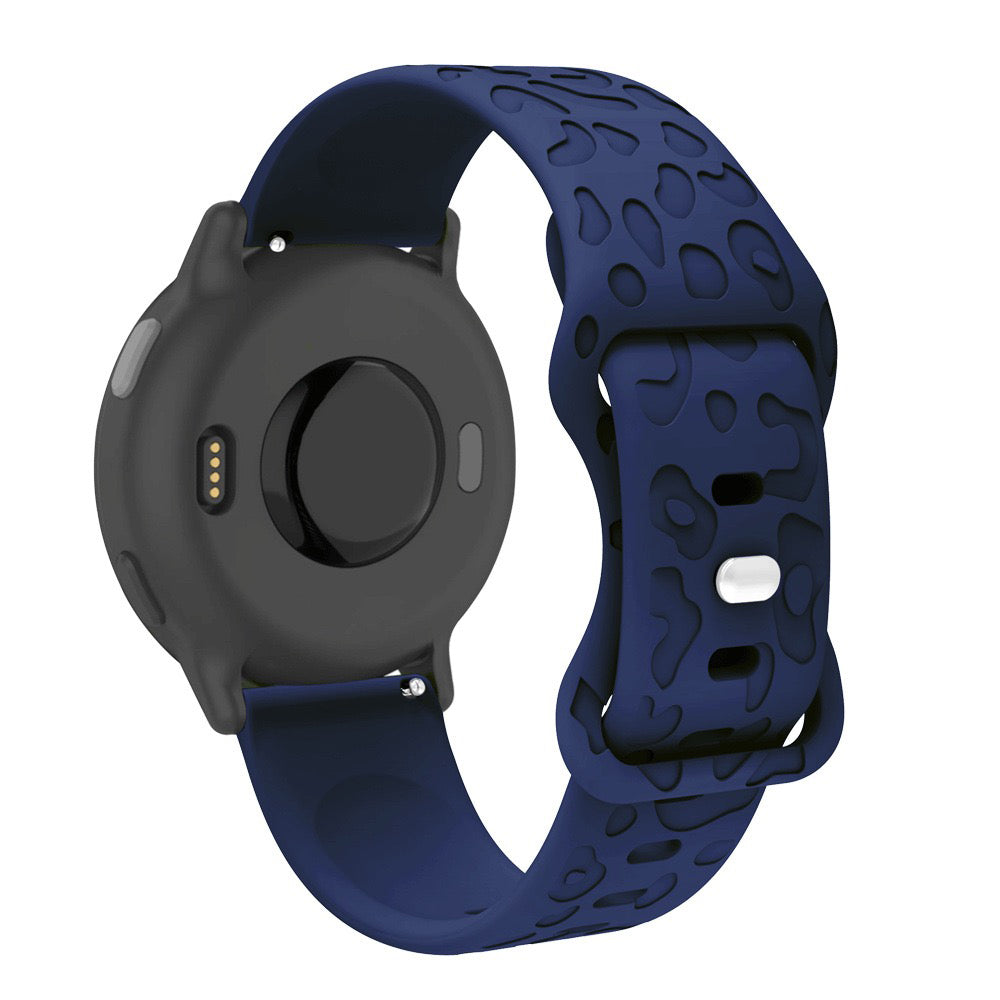 20 mm Quick Release Engraved silicone watch band (LSXDWY-001)