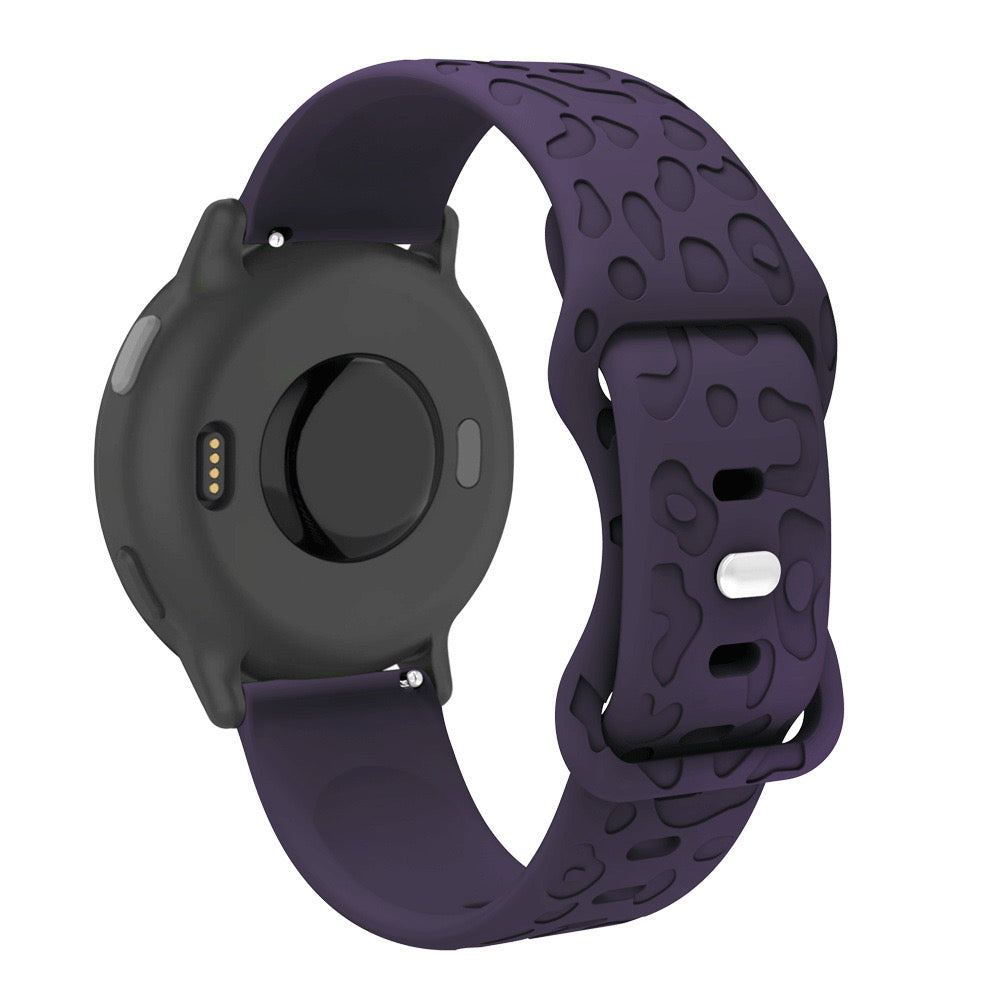 20 mm Quick Release Engraved silicone watch band (LSXDWY-001)