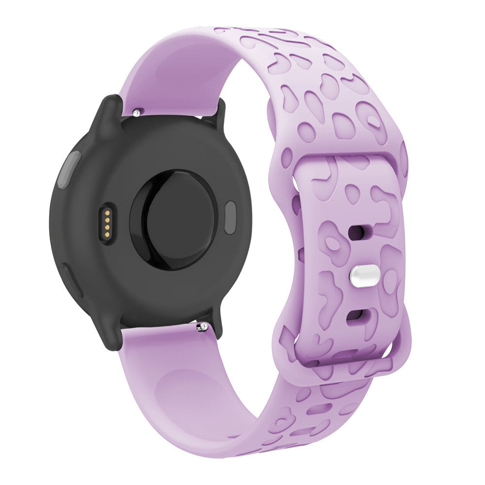 20 mm Quick Release Engraved silicone watch band (LSXDWY-001)